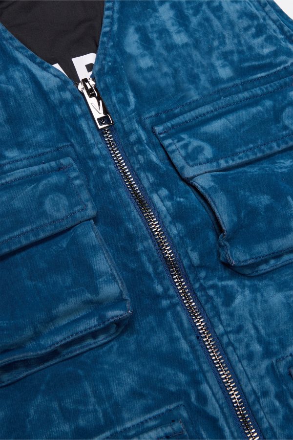 CHARTREUSE  INDIGO SUEDE VEST Online Hot Sale - Image 2