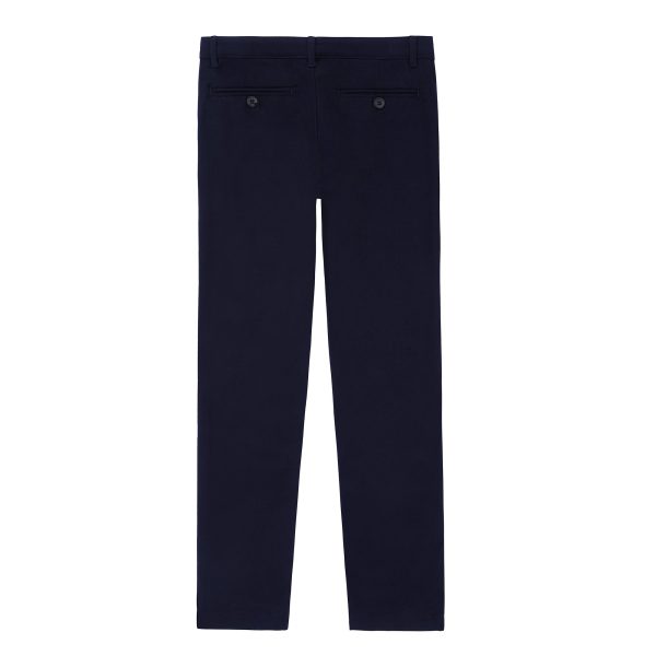 Navy Chino Slit Pocket Pants Discount - Image 2