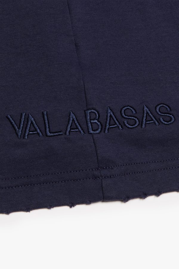 SLICE  NAVY CUTOFF TEE Cheap - Image 2