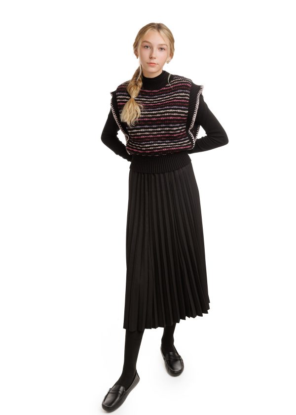 Black Mock Neck Sweater on Sale - Image 3
