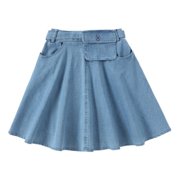 Denim Belt Bag Skirt For Cheap