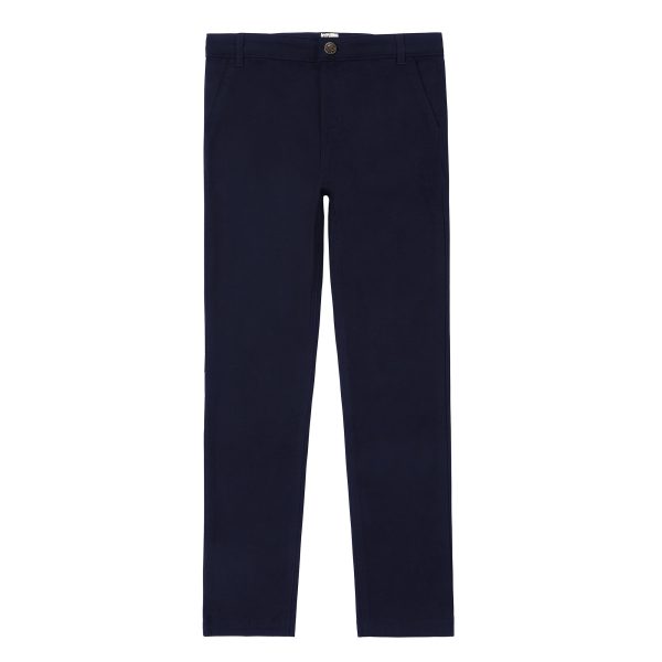 Navy Chino Slit Pocket Pants Discount