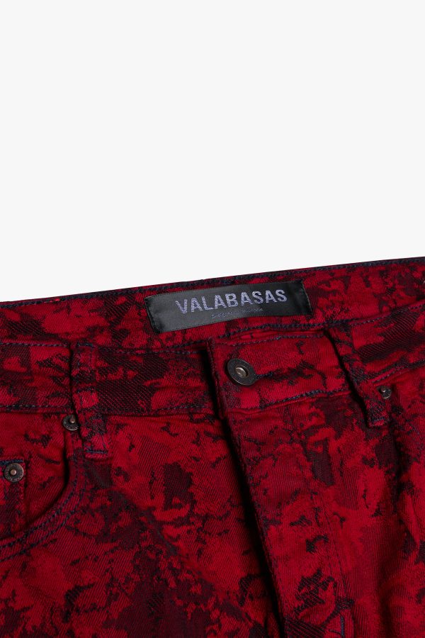 RANGER  VINTAGE RED DYEING BAGGY DENIM JEAN Cheap - Image 4