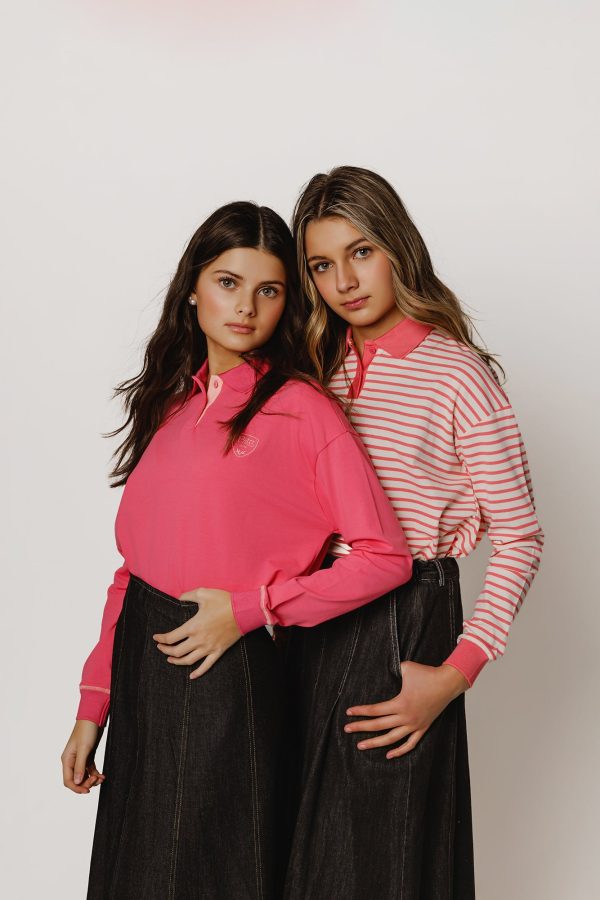Pink Collared Top Hot on Sale - Image 3