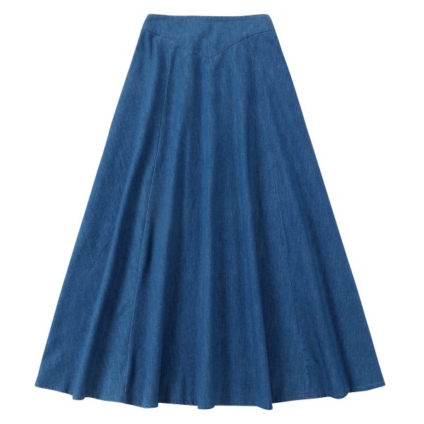 Denim Yoke Skirt Online now