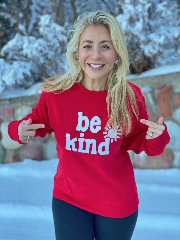 Be Kind Red Sweatshirt Supply