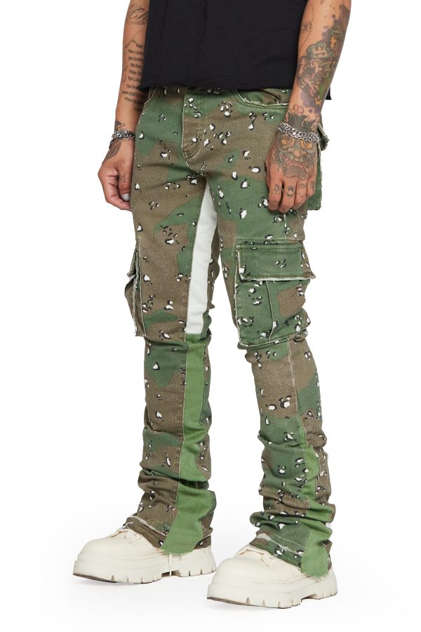 COMMANDER  CAMO STACKED FLARE JEAN Discount - Image 3