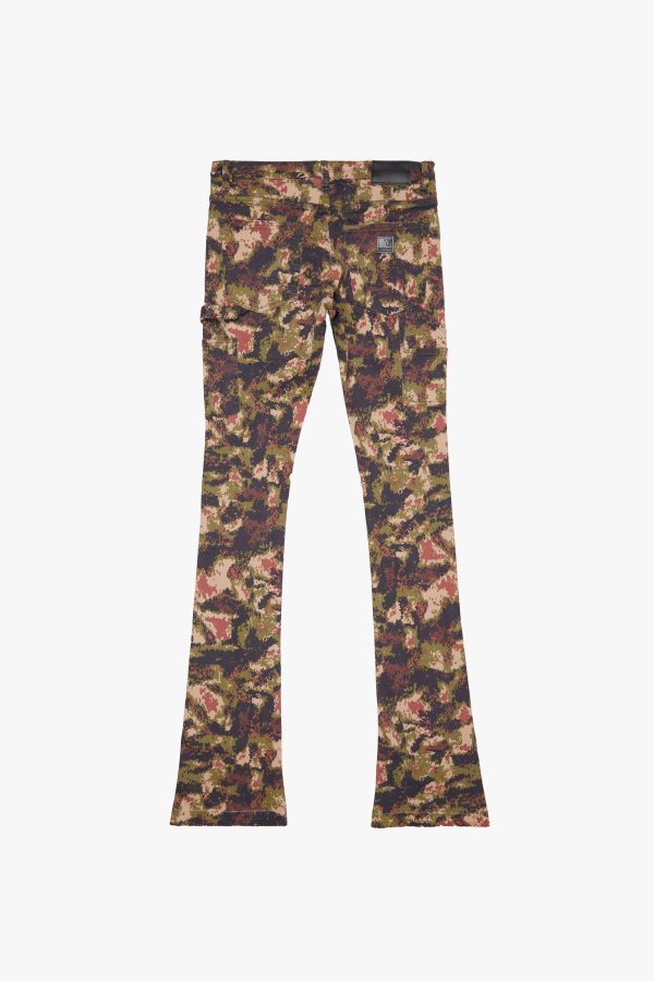 MR. EXTENDO  CHESTNUT CAMO SUPER STACKED FLARE Fashion - Image 4