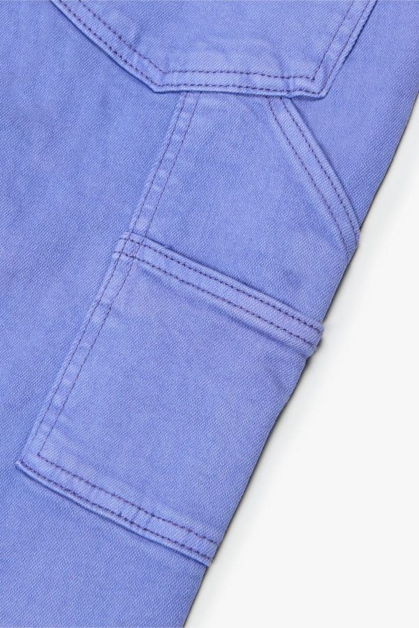 MR. EXTENDO  PURPLE STACKED FLARE JEAN For Sale - Image 4
