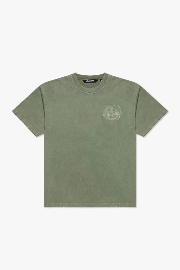 SWINGS  VINTAGE OLIVE TEE For Discount - Image 3