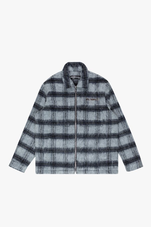 PIONEER   BLACK GREY MOHAIR JACKET Online - Image 2