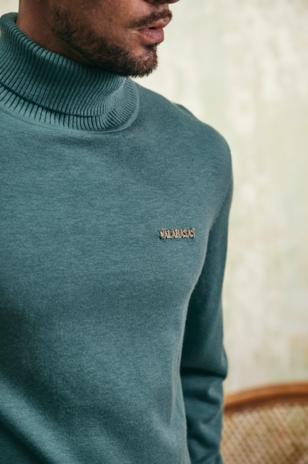 PRESTANZA  LAKE BLUE TURTLE NECK Online Sale