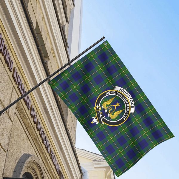 Johnstone Modern Tartan Crest House Flag on Sale - Image 4