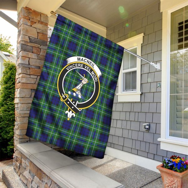 MacNeil of Colonsay Modern Tartan Crest Garden Flag For Discount - Image 2