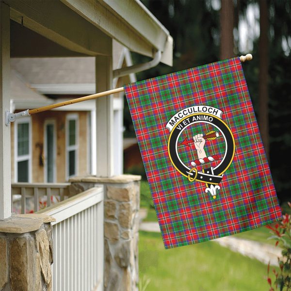 MacCulloch (McCulloch) Tartan Crest Garden Flag For Sale - Image 5