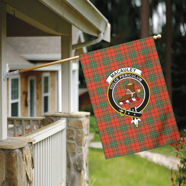 MacAuley Ancient Tartan Crest Garden Flag Fashion - Image 5