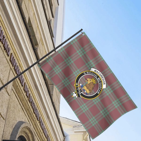 MacGregor Hunting Ancient Tartan Crest House Flag For Sale - Image 4