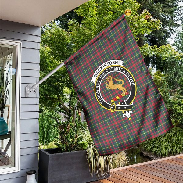 MacKintosh Hunting Modern Tartan Crest Garden Flag Cheap - Image 3