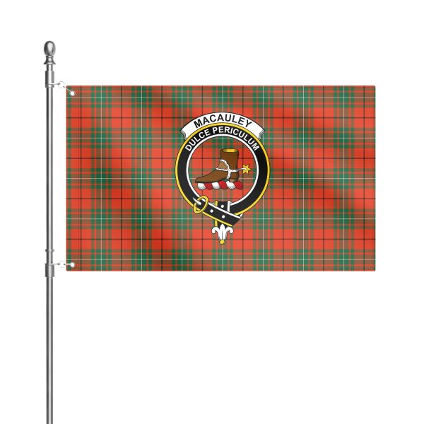 MacAuley Ancient Tartan Crest House Flag For Cheap - Image 2