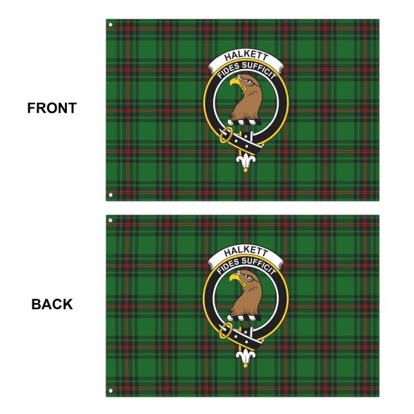 Halkett Tartan Crest House Flag Online - Image 5
