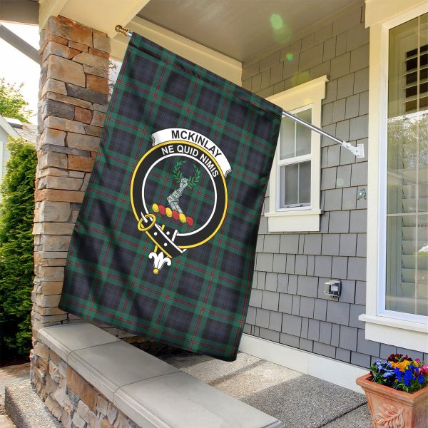 McKinlay Modern Tartan Crest Garden Flag Supply - Image 2