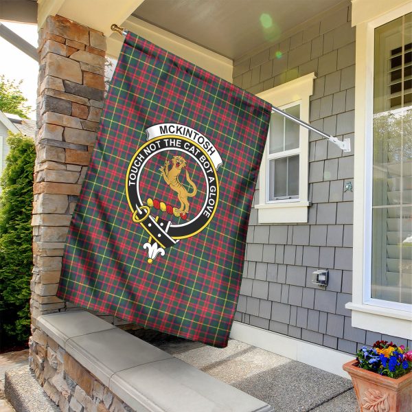 McKintosh Hunting Modern Tartan Crest Garden Flag Online Hot Sale - Image 2