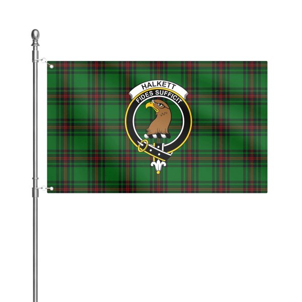 Halkett Tartan Crest House Flag Online - Image 2