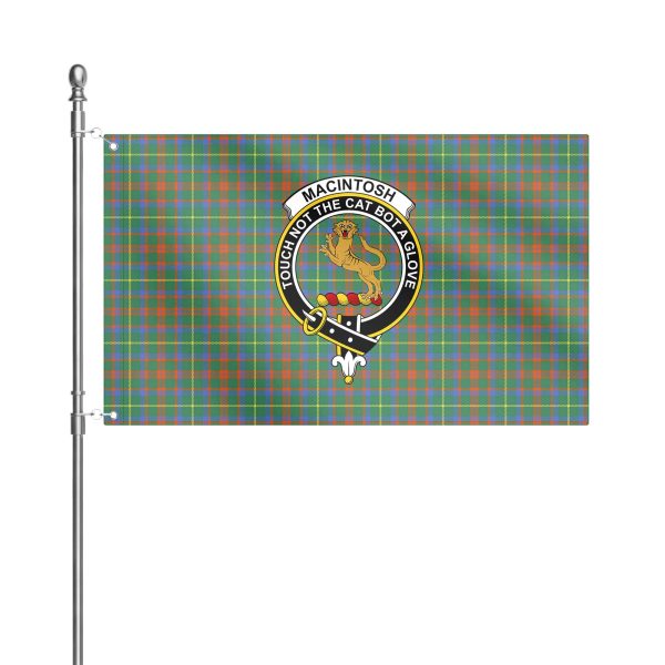 MacIntosh Hunting Ancient Tartan Crest House Flag Online - Image 2