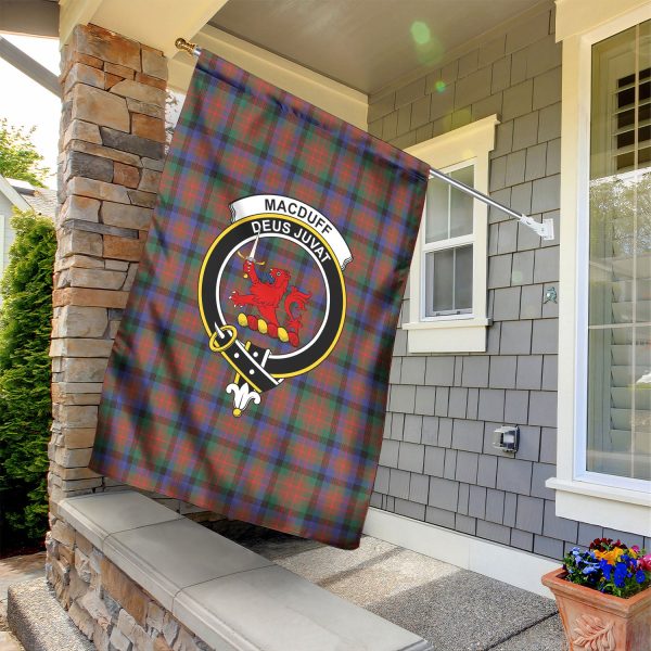 MacDuff Hunting Modern Tartan Crest Garden Flag For Discount - Image 2