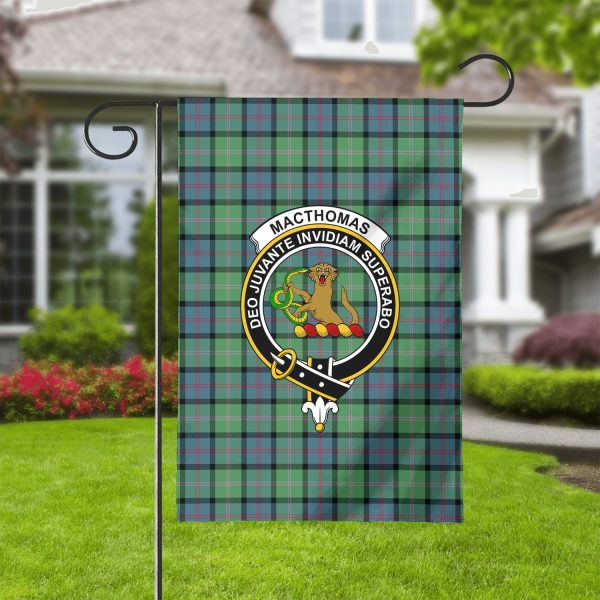 MacThomas Ancient Tartan Crest Garden Flag on Sale