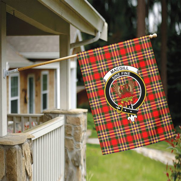 MacGill Modern Tartan Crest Garden Flag Online - Image 5
