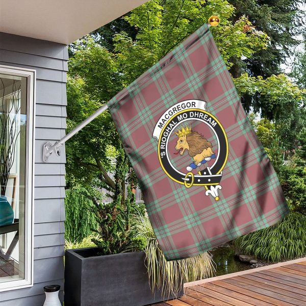 MacGregor Hunting Ancient Tartan Crest Garden Flag Hot on Sale - Image 3