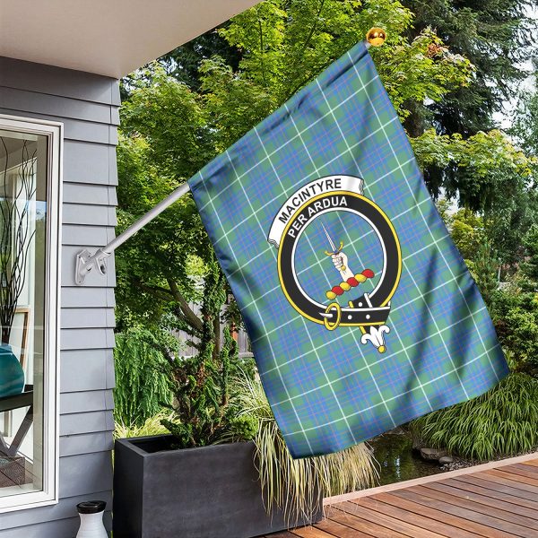 MacIntyre Hunting Ancient Tartan Crest Garden Flag Online Sale - Image 3